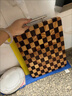 廚房切菜板棋盤格加厚雙面相思木家用案板水果粘板實(shí)木廚房菜板 抗菌防霉39.5*27.5*2.8CM 曬單實(shí)拍圖