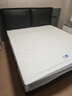 全友（QUANU）【迷瞪直播間】116135【U標·梵羽納帕皮懸浮床】高端雙人大床 【暗夜黑 | 接觸面納帕皮】高靠背床 1.8x2米 曬單實(shí)拍圖
