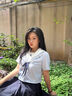 小野七天jk制服裙全套裝正版原創(chuàng)襯衫水手服日系少女學(xué)院風(fēng)寬松百搭上衣女 短袖上衣+39紺色裙 送領(lǐng)結(jié) M 曬單實拍圖