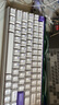 狼蛛（AULA）HERO 84HE磁軸鍵盤RT電競游戲75配列客制化機(jī)械有線RGB霓虹燈箱五層填充網(wǎng)頁驅(qū)動無畏契約8K回報率 白紫雙拼正刻【黑皇磁軸】-鋁合金定位板 曬單實(shí)拍圖