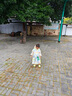 牧萌兒童雨衣男童女童防水全身雨披幼兒園小學(xué)生雨具 黃色小恐龍 M 曬單實(shí)拍圖