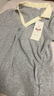 Olrain歐芮兒美式復古短袖T恤女夏季女裝撞色polo領(lǐng)上衣衣服polo衫 花灰色 M 曬單實(shí)拍圖