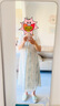 絲柏舍圓領(lǐng)連衣裙2025夏裝新款女通勤文藝套頭中長款修身A字裙 曬單實(shí)拍圖