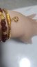 賽菲爾生日禮物18K黃金單吊墜女時(shí)尚彩金DIY配件送女友生日禮物胖福 曬單實(shí)拍圖