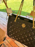 Tory Burch  湯麗柏琦【線上專享】 WLIIA 鏈條托特包女包TB 148250 黑色 001 OS 曬單實拍圖
