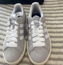 adidas「面包鞋」GRAND COURT BASE 00s休閑低幫板鞋男女阿迪達斯   淺灰/白色/樹脂黃   40.5 曬單實拍圖