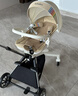 bebebus高景觀(guān)蝴蝶仿生透氣靠背輕便360度旋轉一鍵換向遛娃神器嬰兒推車(chē) 香檳金 曬單實(shí)拍圖