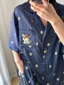 野獸派家居（tbh）都市野獸獅子星光緞家居服套裝四季可外穿情侶睡衣 獅子星光緞短款家居服 許愿幣 S 曬單實拍圖