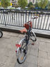 鳳凰（Phoenix）自行車(chē)通勤輕便成人男女老人日本禧瑪諾全套變速青少年學(xué)生代步車(chē) 禧瑪諾7速-黑色+不銹鋼車(chē)框 26寸【適合身高160-180CM】 曬單實(shí)拍圖