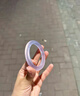 京鑒瑪瑙玉髓手鐲女款冰飄紫冰種玉鐲子高冰淡紫色玉髓送禮物 紫羅蘭 48-50mm 75斤以下 曬單實(shí)拍圖