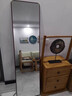 彩糖塘實(shí)木中古風(fēng)全身穿衣鏡家用鋼化玻璃落地鏡臥室掛墻試衣鏡子壁掛式 花梨色【普通玻璃】45*155cm 曬單實(shí)拍圖