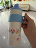 幾物森林 保溫杯冰霸杯學(xué)生男女士大容量保冷巨型不銹鋼超大吸管杯 藍白色 曬單實(shí)拍圖
