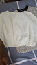 旅途原品ltyp 文藝蝙蝠袖廓型小衫 新款時(shí)尚寬松襯衫女夏季百搭 月牙白 M 曬單實(shí)拍圖