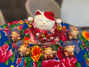 侑家良品 桌面小擺件太陽(yáng)能招財(cái)貓教師節(jié)情人節(jié)日小禮品 曬單實(shí)拍圖