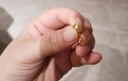 六桂福珠寶 蝴蝶 黃金耳釘足金999耳釘女款金耳飾送禮物七夕禮物 0.90g 曬單實(shí)拍圖