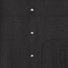 卡賓（CABBEEN）【十字紋提花】刺繡夾克男2024秋季新款翻領(lǐng)外套時(shí)尚高級(jí)黑白 煤黑色01 XL /180/52 曬單實(shí)拍圖