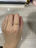 周六福（ZLF）七夕禮物  黃金戒指女款無極金小金珠浪花指環(huán) 計(jì)價(jià) 18號(hào)-0.88g 曬單實(shí)拍圖