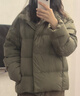 優(yōu)衣庫女裝羽絨茄克/科技保暖外套云感羽絨469901 56 橄欖色 M /160/84A 曬單實拍圖