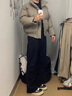 虎躍酷（HUYUEKU）美式立領(lǐng)皮棉服男外套秋冬季2025新款男士棉衣加厚防寒羽面包絨服 灰色 XL （120斤-145斤）收藏加購優(yōu)先發(fā)貨 曬單實(shí)拍圖