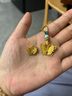 中銀億金花絲蝴蝶黃金項鏈女古法足金吊墜掛墜生日情人節(jié)禮物送女友老婆 古法花絲蝴蝶吊墜+足金鏈【金重約5.2g】 曬單實拍圖