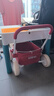 kidpopkidpop嬰兒學步車手推車寶寶學步推車助步小推車玩具兒童周歲禮物 紅色-PP斗【送防倒鉤+牽引繩】 曬單實拍圖