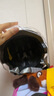 鳳凰（Phoenix）兒童電動(dòng)車(chē)頭盔男女孩學(xué)生寶寶3-8-15歲安全帽電瓶車(chē)四季通用夏季防曬新國標3C認證半盔 漸變粉【透明短鏡】A類(lèi)3C 兒童盔【3-16歲】 曬單實(shí)拍圖