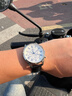 卓磊代用卡西歐BEM-501 506 307EDIFICE系列EFB-530 MTP-1303真皮表帶 黑色黑線(xiàn)--鋼色針扣 22mm 曬單實(shí)拍圖