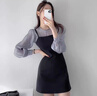UR2025春季新款女裝格雷系簡(jiǎn)約氣質(zhì)吊帶連衣裙UYY750046 淺灰 S 曬單實(shí)拍圖