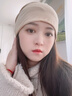 FitonTon帽子冬季女毛線(xiàn)帽堆堆帽保暖月子帽冬帽防風(fēng)防寒帽子睡帽棉帽 曬單實(shí)拍圖