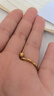 周六福黃18K金小金珠耳釘耳飾女生日禮物C0913263 一對(duì) 曬單實(shí)拍圖