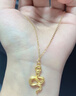 中國黃金（CHINA GOLD）蛇年本命年黃金項鏈女足金吞金蛇吊墜生日禮物女送女友老婆結婚 [京速達]足金吞金蛇吊墜-足金鏈 約1.8g 曬單實(shí)拍圖