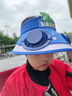 途尊可愛小兔子雙風(fēng)扇帽兒童夏季防曬帽男女童戶外遮陽大帽檐太陽帽子 淺藍(lán)小熊【雙風(fēng)扇帽】含數(shù)據(jù)線 曬單實(shí)拍圖