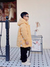 G.DUCKKIDS小黃鴨童裝兒童羽絨服男童中長款加厚男孩外套冬季寶寶小惡魔衣服 黃色 90 建議1~2歲【 80-90cm】 曬單實拍圖