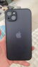 形物適用蘋果14plus手機殼 iPhone14 Plus保護套 撞色防摔硅膠磨砂半透明鏡頭全包男女款簡約潮-靜夜黑 曬單實拍圖