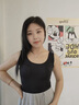 貓人（MiiOW）吊帶背心女冰絲無痕一體式自帶胸墊打底衫女士內(nèi)搭美背內(nèi)衣上衣? 【冰絲無痕/咖啡】1件裝 2XL 【建議體重135-155斤】 曬單實(shí)拍圖