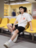 bosie【焦邁奇同款】2025夏季新款可拆卸信封領(lǐng)帶短袖襯衫男女寬松情侶 淺粉色 M 曬單實拍圖