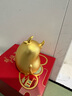 銅師傅擺件萌金牛頭小探吉祥物牛 工藝品牛生日禮物工藝禮品送客戶朋友 曬單實(shí)拍圖