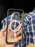 韻寧 磁吸沙漠色適用蘋果16promax手機殼新款15pro透明簡約iphone13防摔保護殼12帶鏡頭膜 磁吸款*黑色【金屬鏡圈/自帶鏡頭膜】 iPhone15Promax 曬單實拍圖