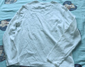 ELAND衣戀長袖T恤女彈力圓領(lǐng)刺繡圖案打底衫2025秋季新款 象牙白/白色(39)Ivory L 170 曬單實(shí)拍圖