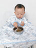 歐孕（OUYUN）寶寶吃飯罩衣一體式餐椅罩衣防水防臟圍兜 奔騰小馬 均碼 曬單實(shí)拍圖