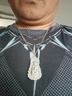 夢(mèng)至尊 999足銀觀音項(xiàng)鏈吊墜 佛像掛墜男士寶寶銀飾品 18-19克 高5*2.5厘米 單吊墜 曬單實(shí)拍圖