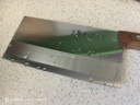 王麻子家用菜刀刀具  4號中式廚師專用廚片刀 廚房鍛打切肉切片切菜刀 曬單實(shí)拍圖