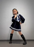 G.DUCKKIDS童裝女童春秋套裝兒童衣服中大童春裝學院風百褶裙兩件套女孩服裝 套裝【送領(lǐng)帶】 130 建議120-130cm7-8歲 曬單實拍圖