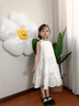 木木屋公主裙女童白色連衣裙2025夏季新款兒童裙子寶寶夏裝長(cháng)裙度假裙子白色 （正碼正拍）150 適合140-150cm年齡11-12歲 曬單實(shí)拍圖