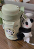 膳魔師（THERMOS）兒童吸管保溫杯禮盒帶杯套把手316L不銹鋼超輕幼兒上學(xué)學(xué)生杯TCKC 曬單實(shí)拍圖