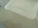 美麗雅 一次性飯盒方形750ml*20套 食品用快餐打包野餐盒帶蓋碗可微波 曬單實(shí)拍圖