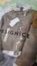 迪賽尼斯（DESIGNICE）冬季新款小個子通勤長袖羊毛機車仿麂皮絨短外套女士 橄欖綠 M 曬單實拍圖