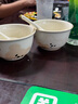 萬(wàn)家全飯碗帶勺陶瓷小萌寵輔食碗吃飯碗甜品碗可愛(ài)小熊情侶款碗盤(pán)餐具 小懶熊【2碗2勺】 曬單實(shí)拍圖