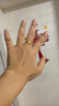 中銀億金黃金戒指足金情侶對戒三金求結(jié)婚戒生日七夕情人節(jié)禮物送女友老婆 足金古法素圈女戒【約3.6g】 曬單實拍圖