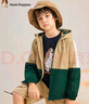 暇步士（Hush Puppies）童裝兒童風(fēng)衣男大童秋季新款男女大童秋季時(shí)尚撞色拼接風(fēng)衣 暖卡其 120 cm 曬單實(shí)拍圖
